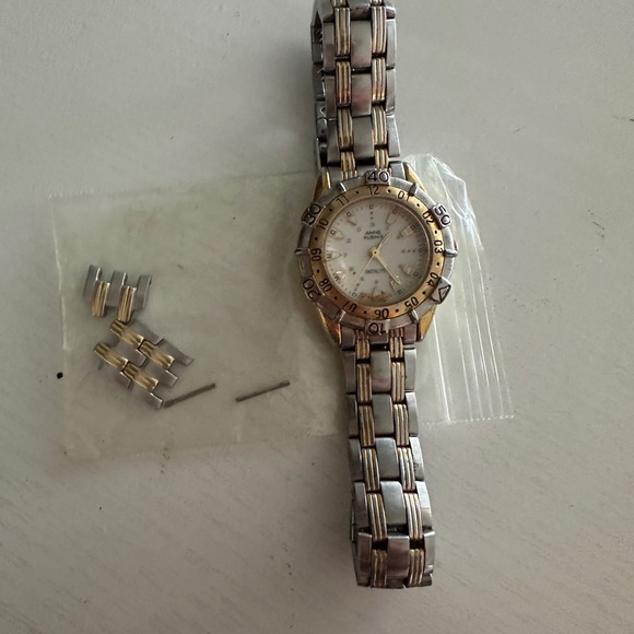 Anne Klein II Instalite silver and gold tone watch - Picture 13 of 15